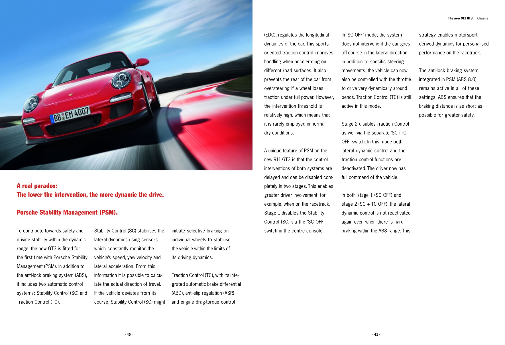 2009 Porsche 911 GT3 Brochure Page 41